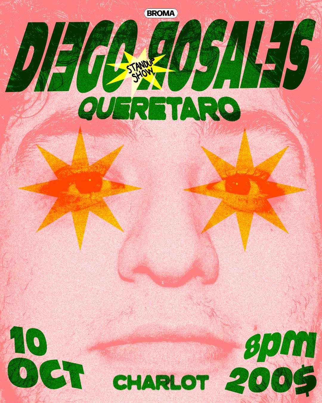 Diego Rosales en Charlot, Queretaro